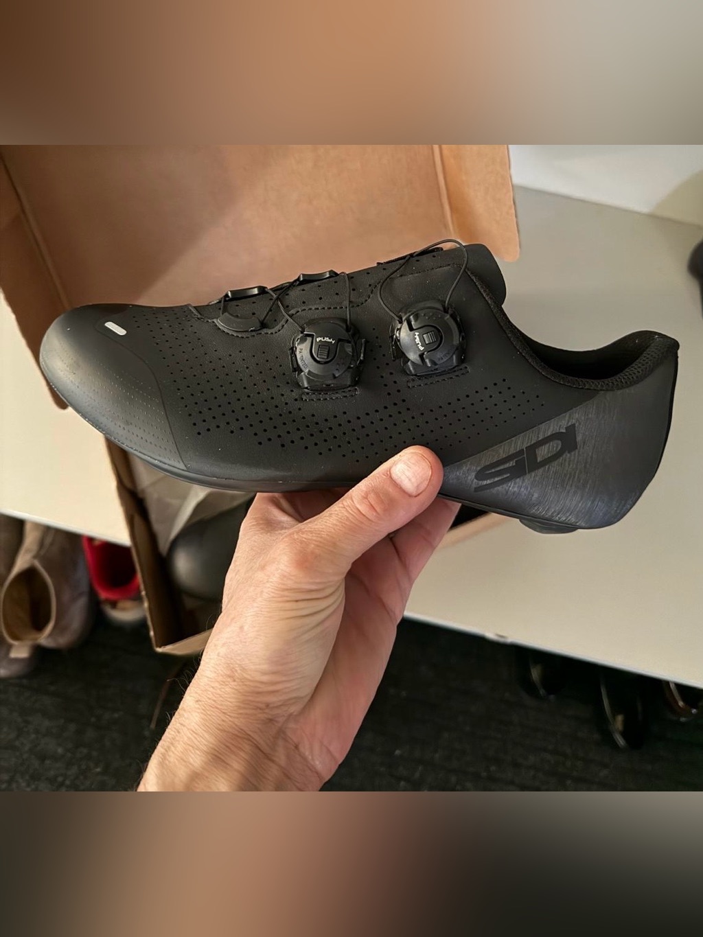 Giro Black Road Cycling Shoes With Dual Dial Closure- Sidi Ergo 6 Road Shoes